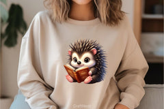 Cute Hedgehog Reading Clipart Bundle - CraftNest - Digital Crafting and Art