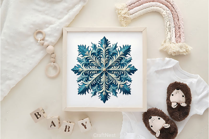 Snowflake Clipart Bundlec 3 - CraftNest - Digital Crafting and Art