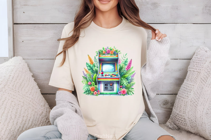 Retro Arcade Machine Clipart Bundle - CraftNest - Digital Crafting and Art