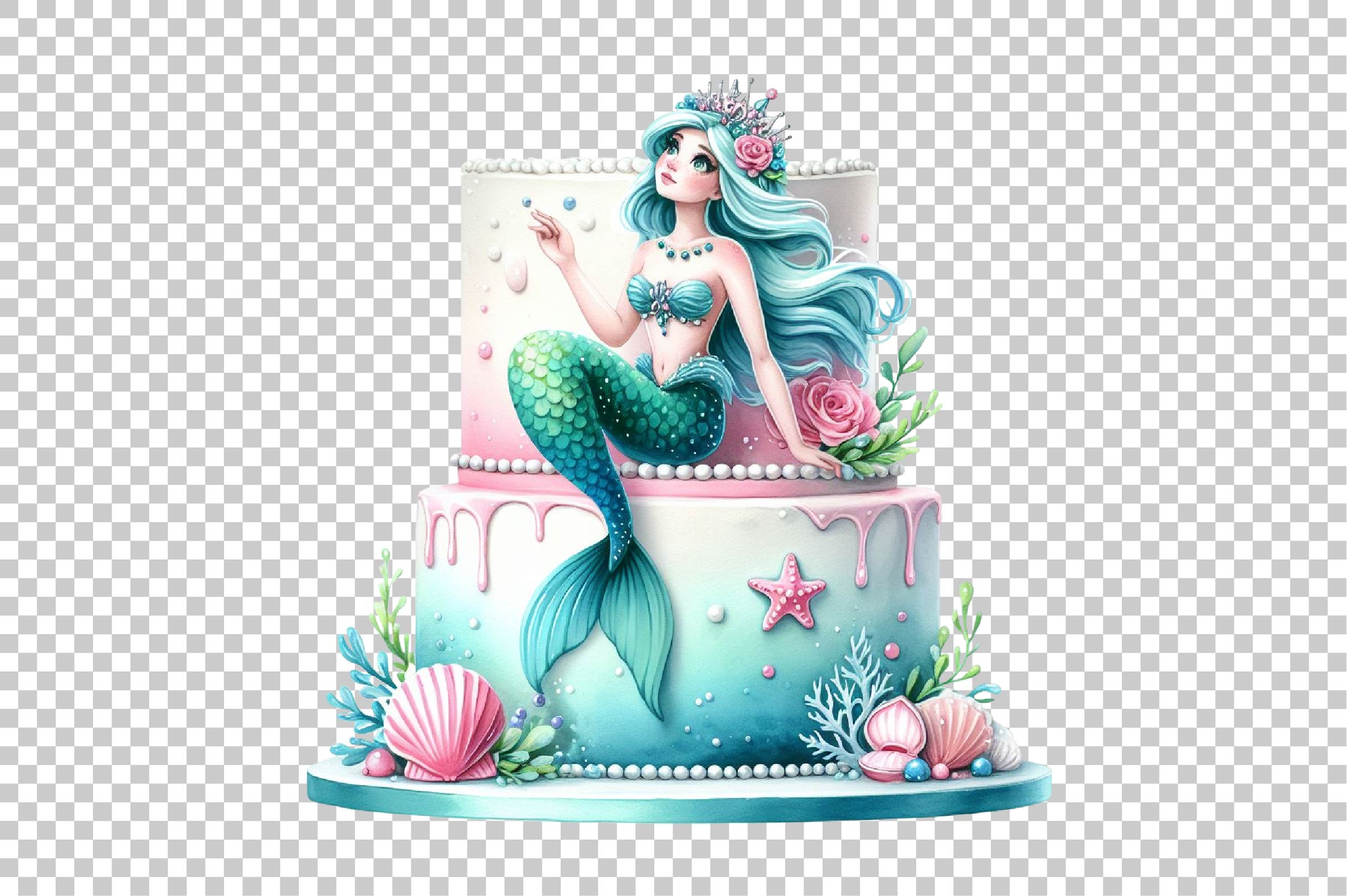 Fairy Mermaid Clipart Bundle - CraftNest - Digital Crafting and Art