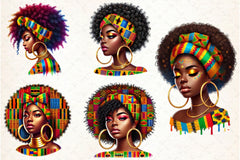 Afro Girl Clipart Bundle - CraftNest - Digital Crafting and Art