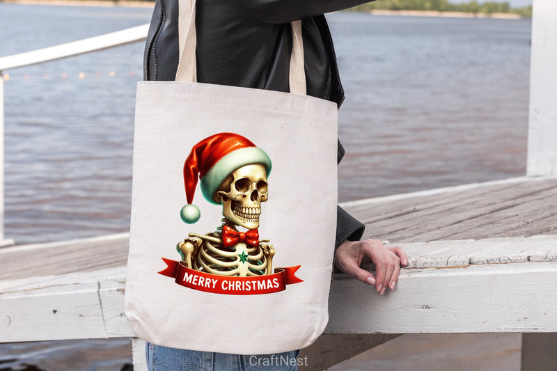 Retro Christmas Skeleton Clipart Bundle 2 - CraftNest - Digital Crafting and Art