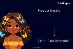 African American Girl With Butterflies Clipart Bundle - CraftNest - Digital Crafting and Art