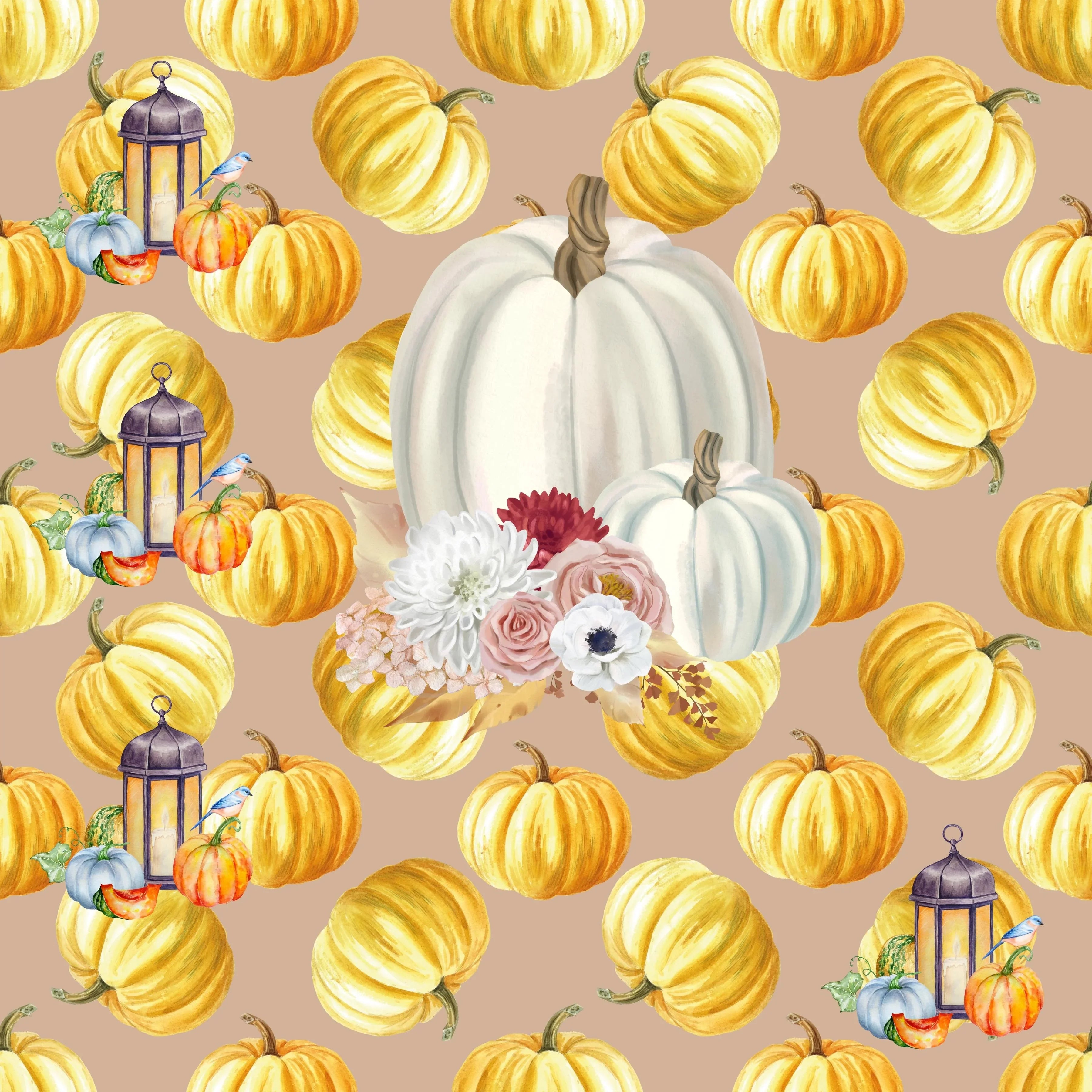 Thanksgiving Seamless Digital Paper 2 - CraftNest - Digital Crafting and Art