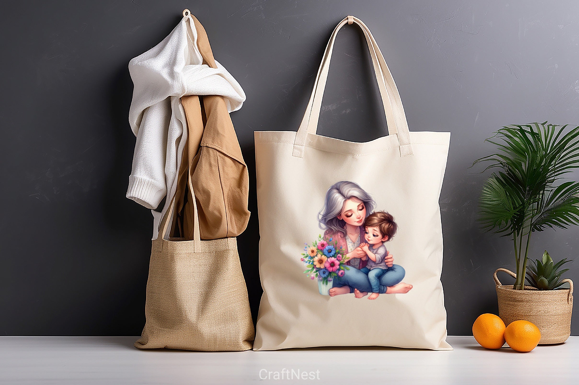 Mom & Baby Clipart Bundle - CraftNest - Digital Crafting and Art