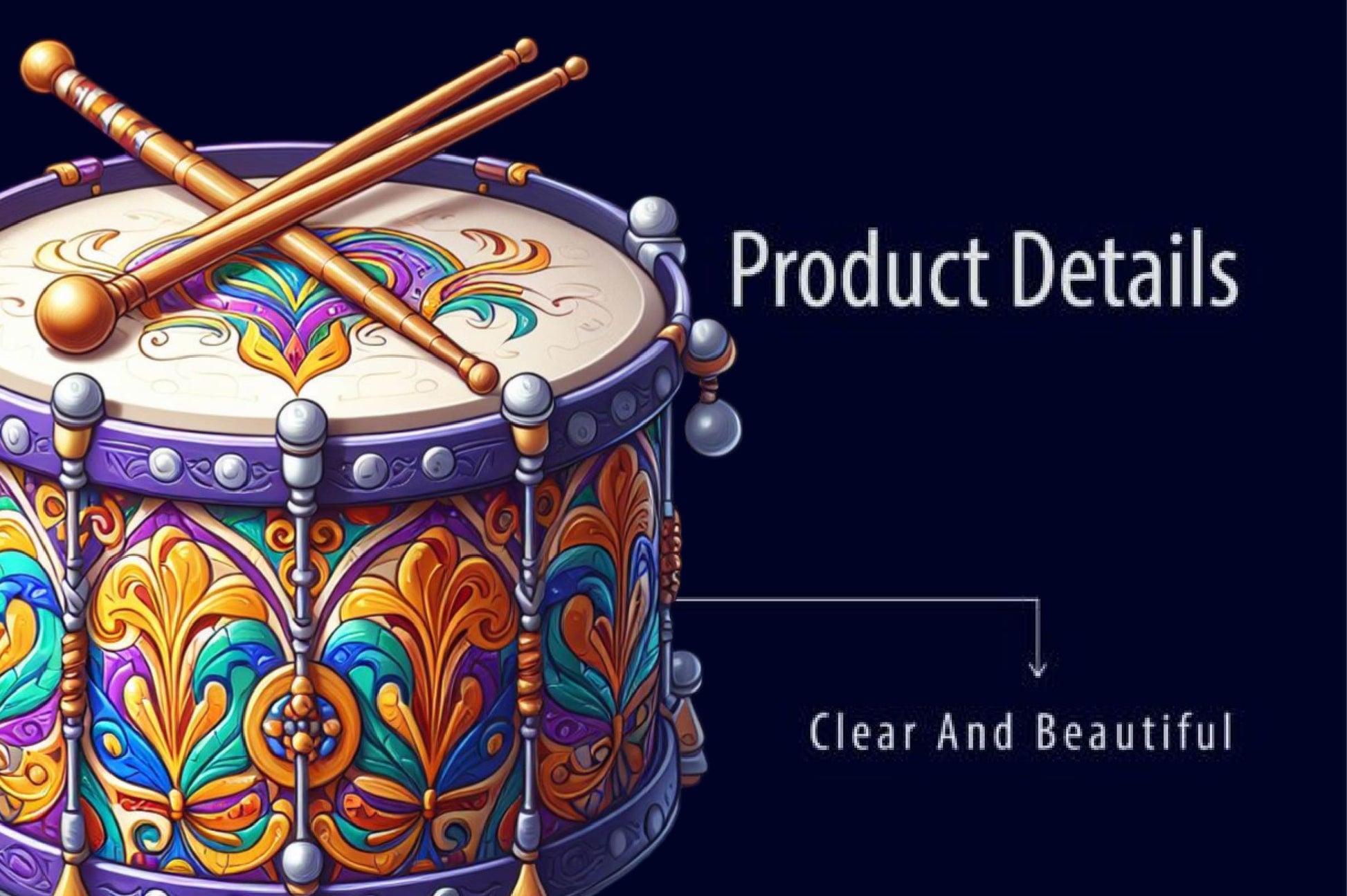 Mardi Gras Drum Clipart Bundle - CraftNest - Digital Crafting and Art