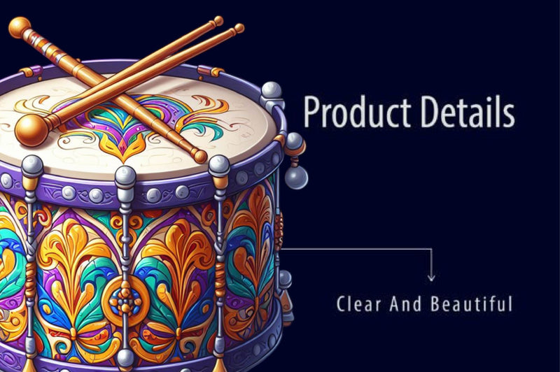 Mardi Gras Drum Clipart Bundle - CraftNest - Digital Crafting and Art