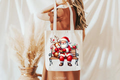 Christmas Santa & Reindeer Clipart Bundle - CraftNest - Digital Crafting and Art