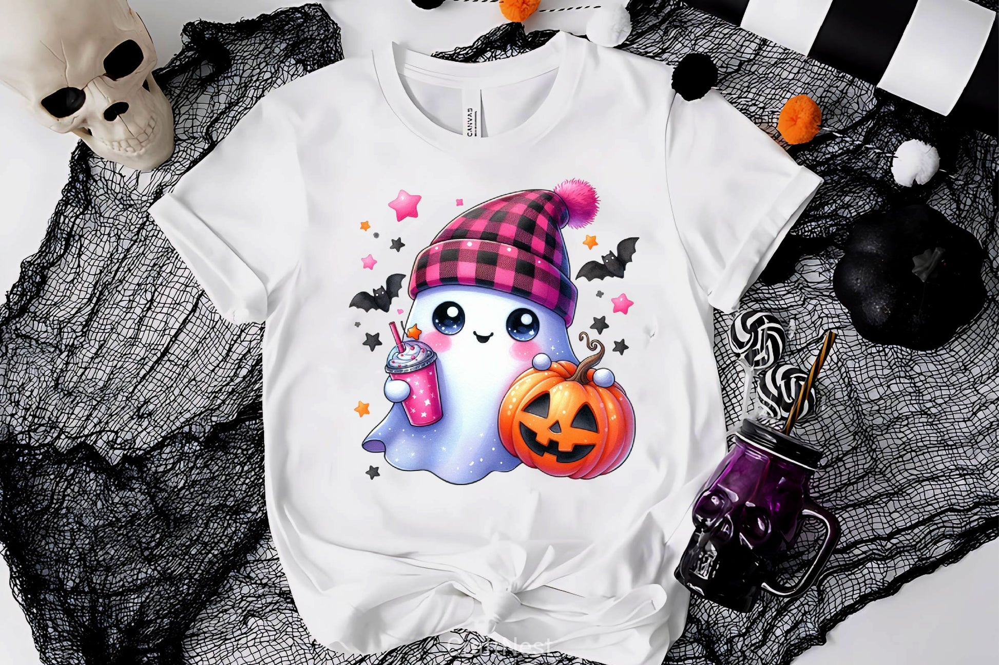 Cute Ghost Cute Halloween Clipart Bundle 16 - CraftNest - Digital Crafting and Art