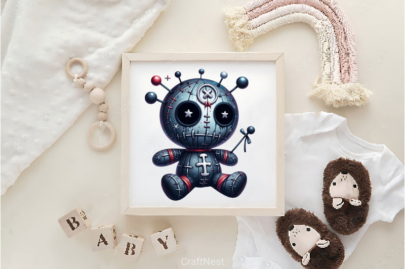 Halloween Gothic Voodoo Doll Clipart Bundle 5 - CraftNest - Digital Crafting and Art