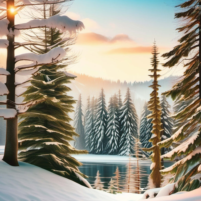 Winter Seamless Digital Paper 3 - CraftNest - Digital Crafting and Art