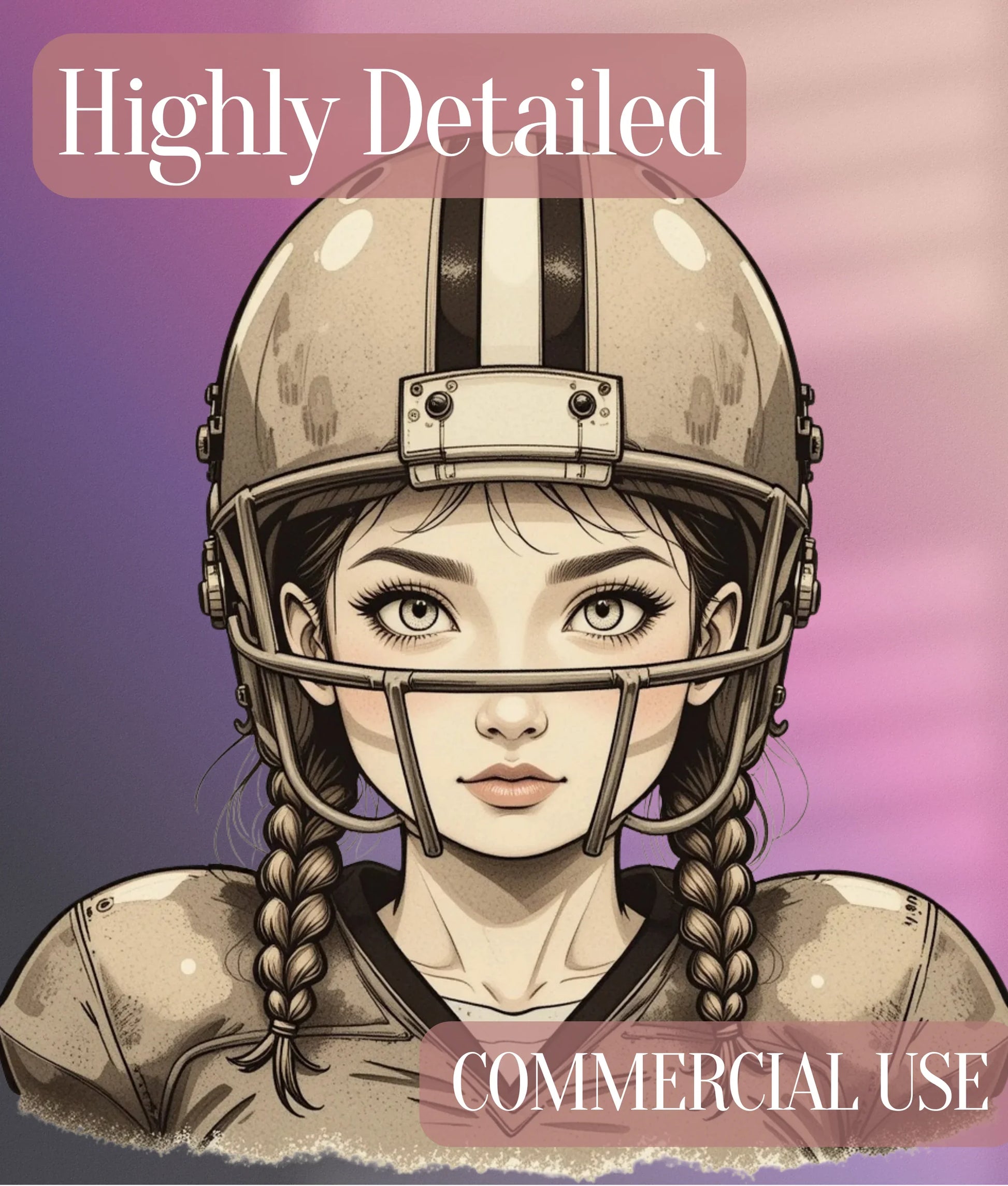 Vintage Football Portrait Clipart Bundle - CraftNest - Digital Crafting and Art