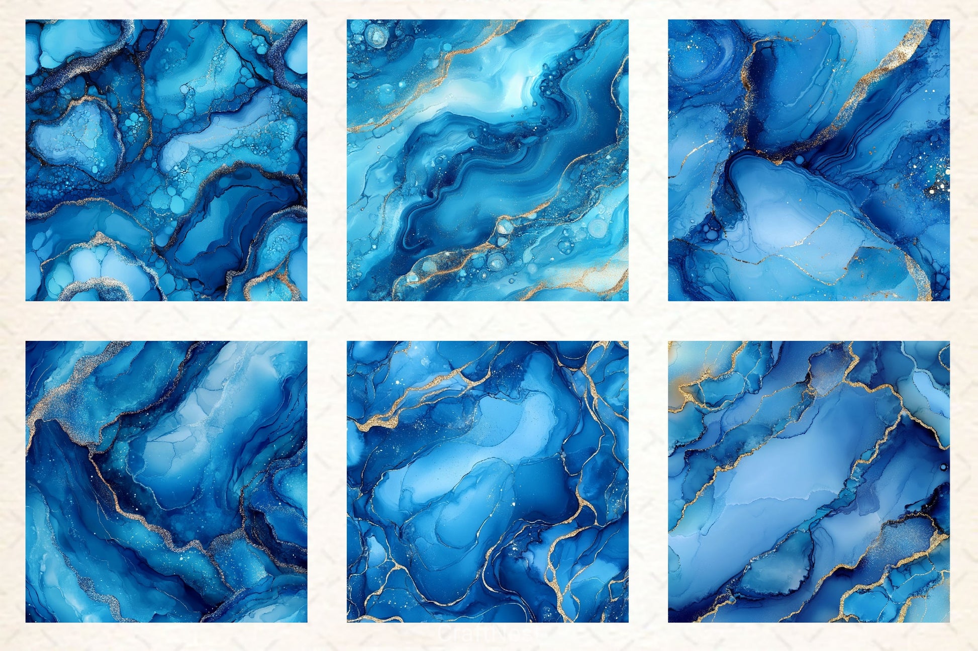 Blue Glitter Ink Digital Paper - CraftNest - Digital Crafting and Art