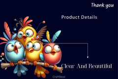 Funny Birds On Branch Clipart Bundle 2 - CraftNest - Digital Crafting and Art