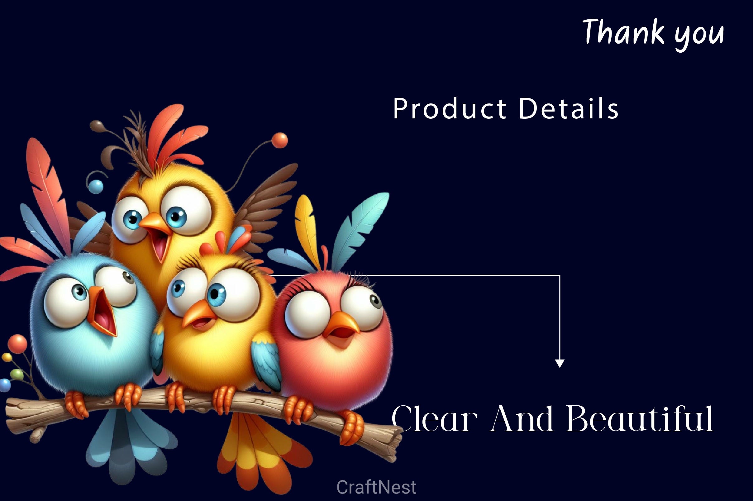 Funny Birds On Branch Clipart Bundle 2 - CraftNest - Digital Crafting and Art