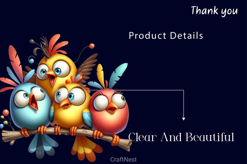 Funny Birds On Branch Clipart Bundle 2 - CraftNest - Digital Crafting and Art