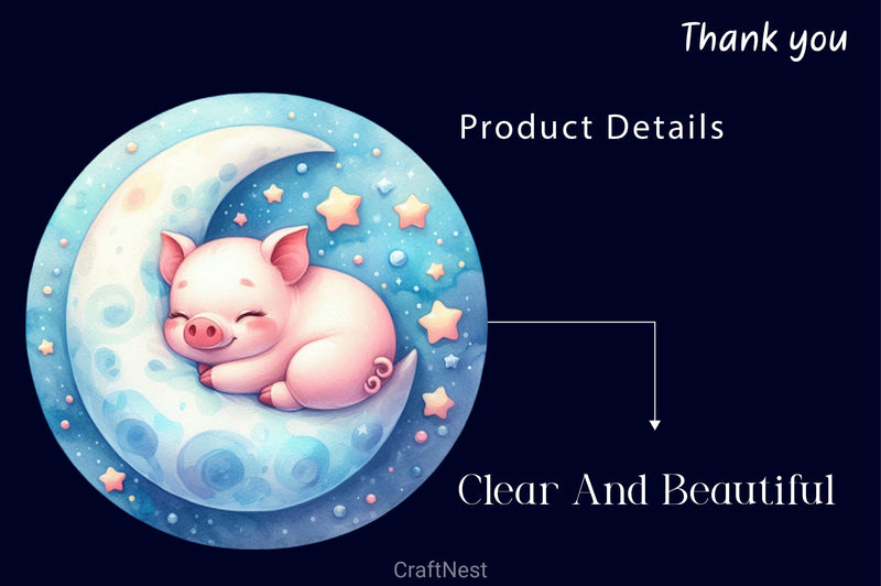 Cute Sleeping Baby Animals Clipart Bundle - CraftNest - Digital Crafting and Art