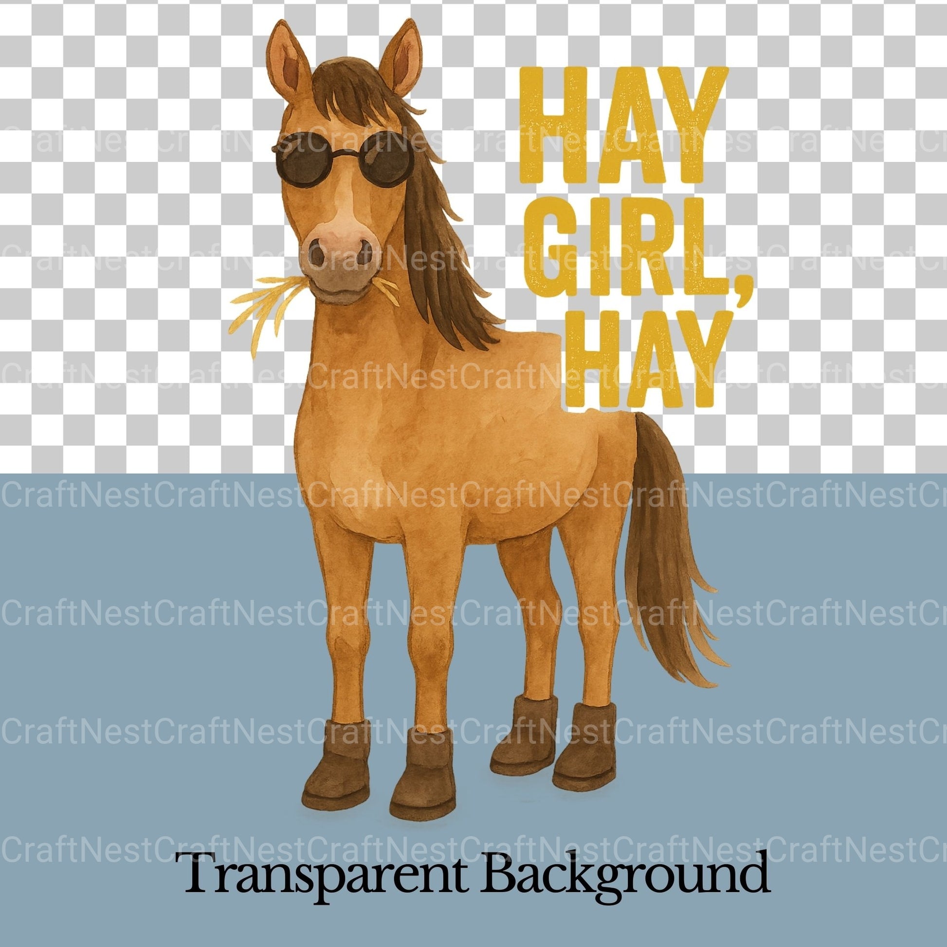 Funny Horse Quotes Clipart Bundle - CraftNest - Digital Crafting and Art