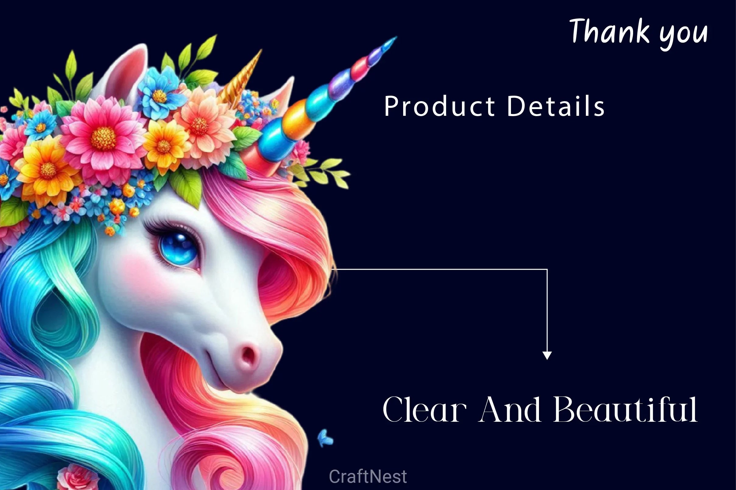 Colorful Magical Unicorn Clipart Bundle 2 - CraftNest - Digital Crafting and Art