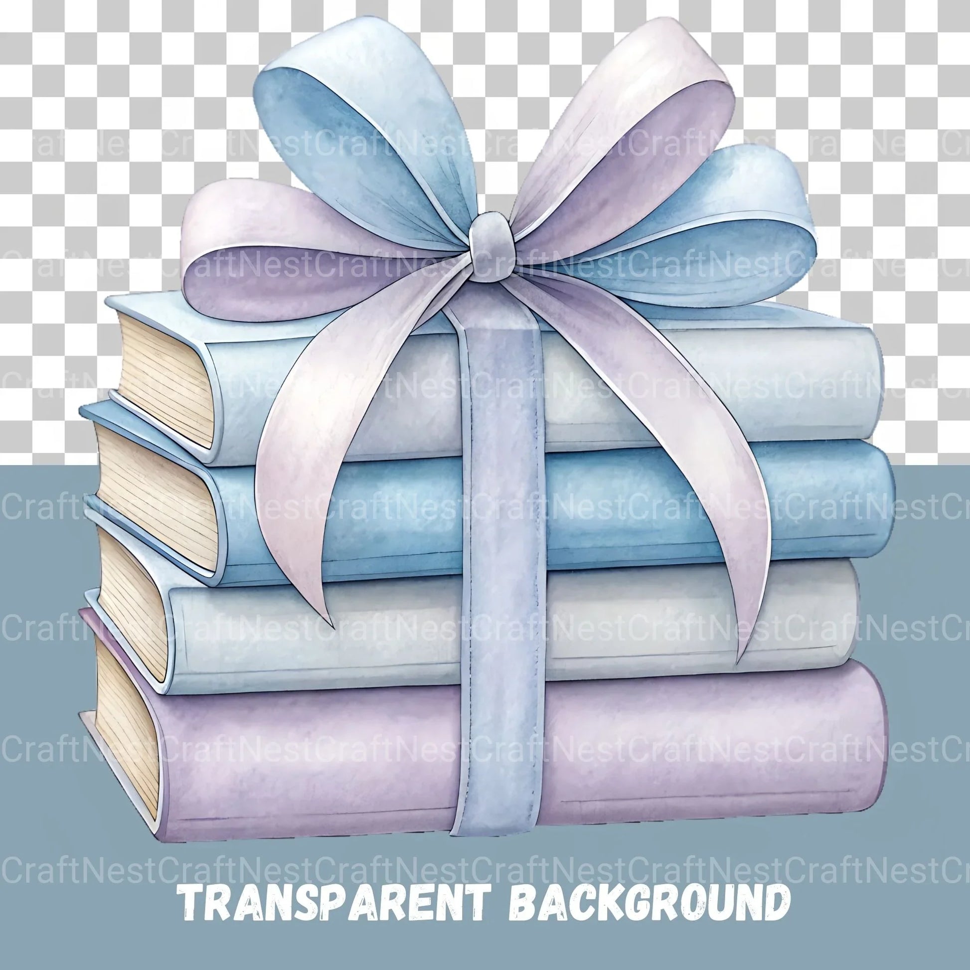 Books N Bows Clipart Bundle - CraftNest - Digital Crafting and Art