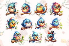 Funny Bird Clipart Bundle 7 - CraftNest - Digital Crafting and Art