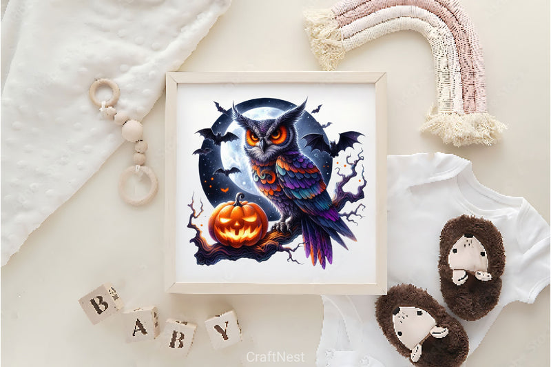 Halloween Owl Gothic Owl Clipart Bundle - CraftNest - Digital Crafting and Art