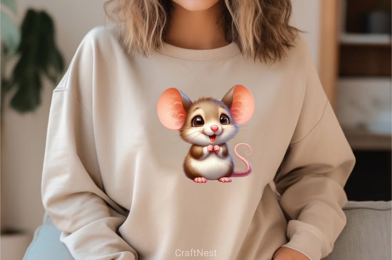 Cute Mouse Clipart Bundle - CraftNest - Digital Crafting and Art