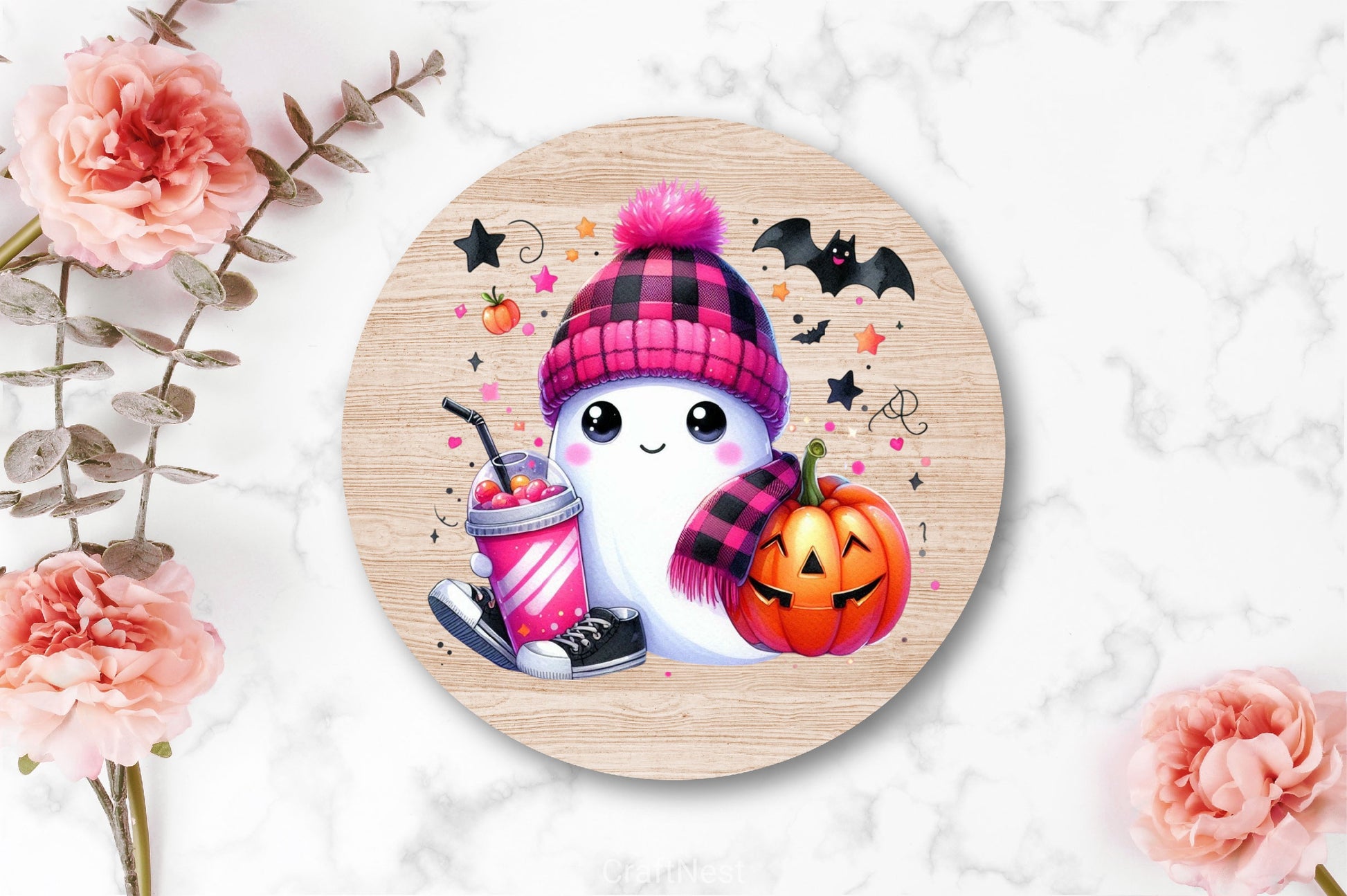 Cute Ghost Cute Halloween Clipart Bundle 17 - CraftNest - Digital Crafting and Art