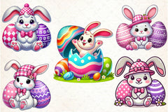 Cute Easter Bunny Clipart Bundle 36 - CraftNest - Digital Crafting and Art