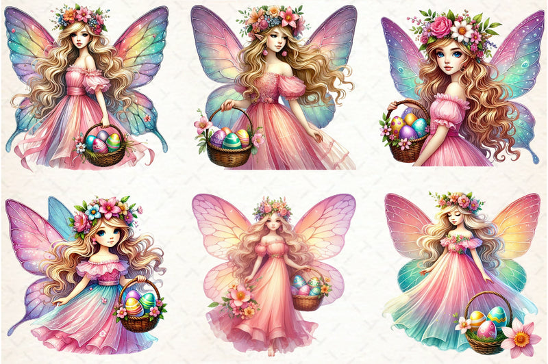 Fairy Easter Girl Clipart Bundle - CraftNest - Digital Crafting and Art