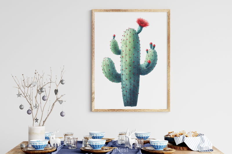 Floral Cactus Clipart Bundle - CraftNest - Digital Crafting and Art