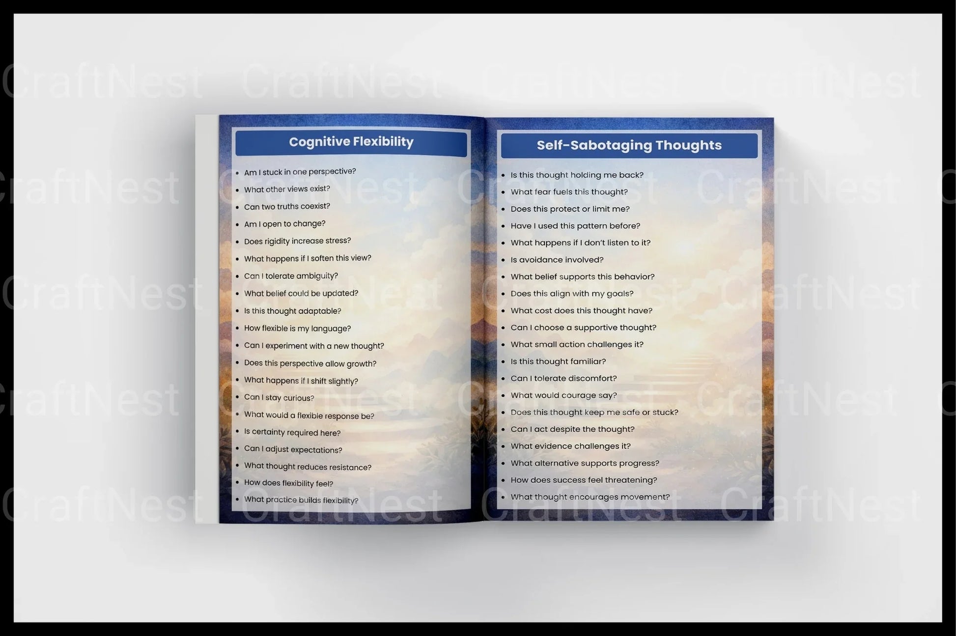 Cognitive Processing Prompts for CBT - CraftNest - Digital Crafting and Art