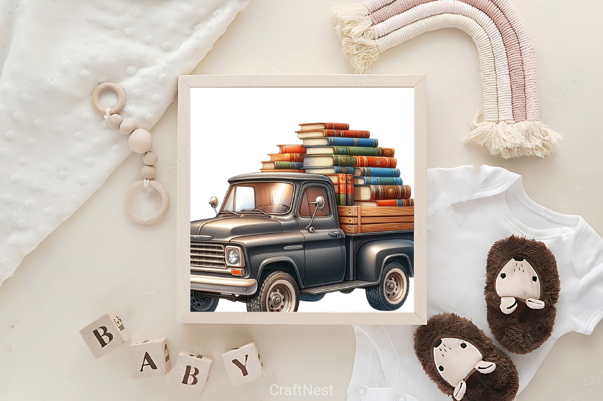 Books Truck Clipart Bundle - CraftNest - Digital Crafting and Art