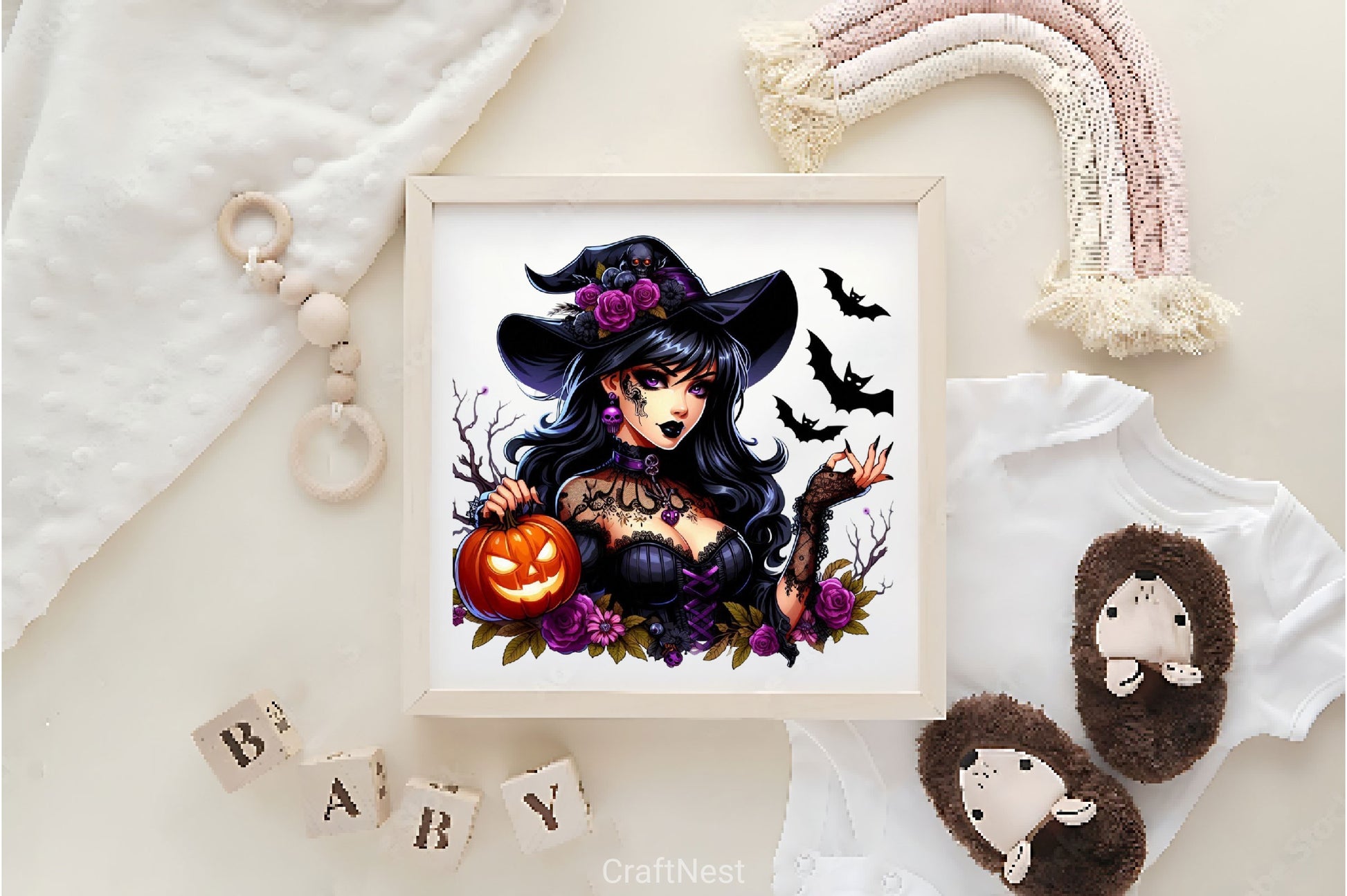Vintage Pin Up Halloween Girl Clipart Bundle ,11 - CraftNest - Digital Crafting and Art