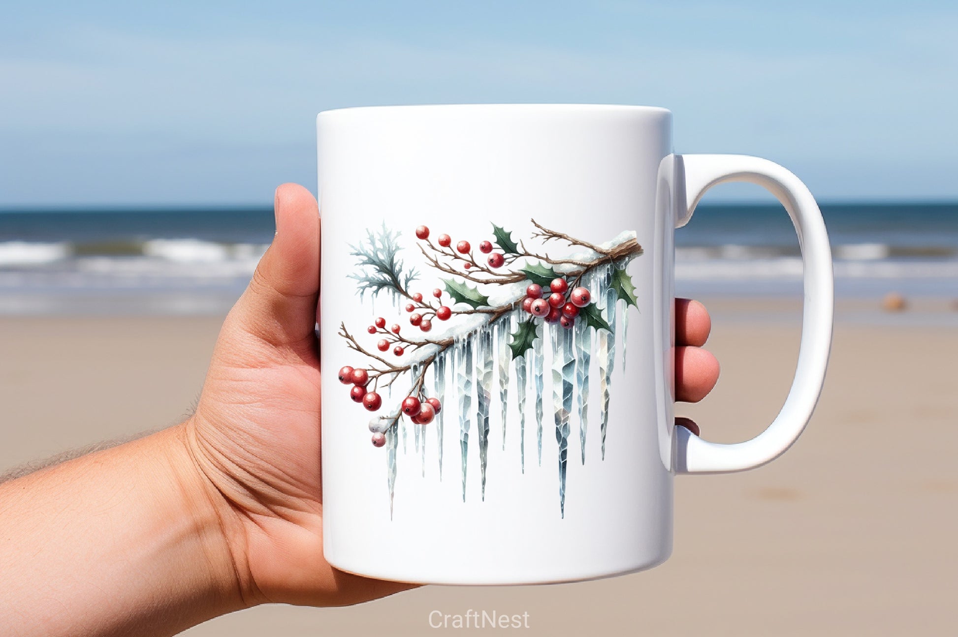 Icicles Branch Clipart Bundle - CraftNest - Digital Crafting and Art