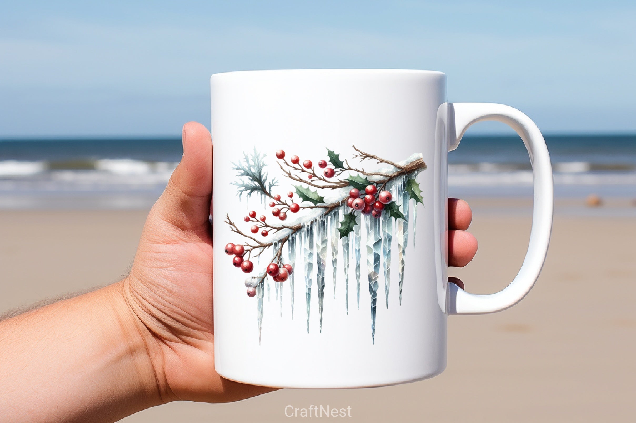 Icicles Branch Clipart Bundle - CraftNest - Digital Crafting and Art