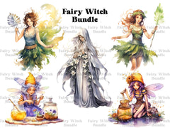 Fairy Witches Clipart - CraftNest