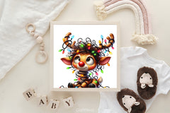 Christmas Reindeer Clipart Bundle 10 - CraftNest - Digital Crafting and Art