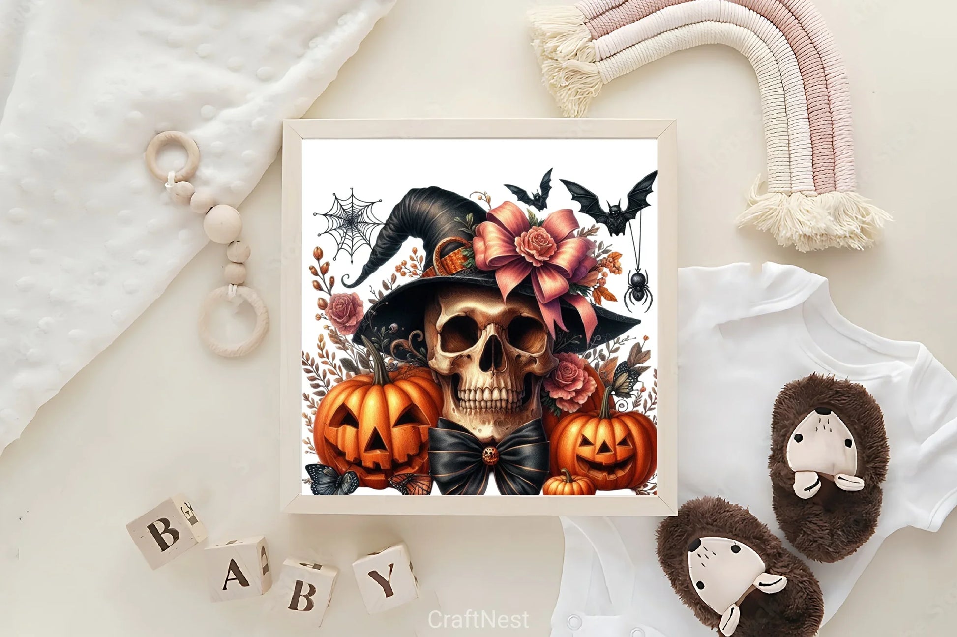 Halloween Skull Bow Clipart Bundle - CraftNest - Digital Crafting and Art