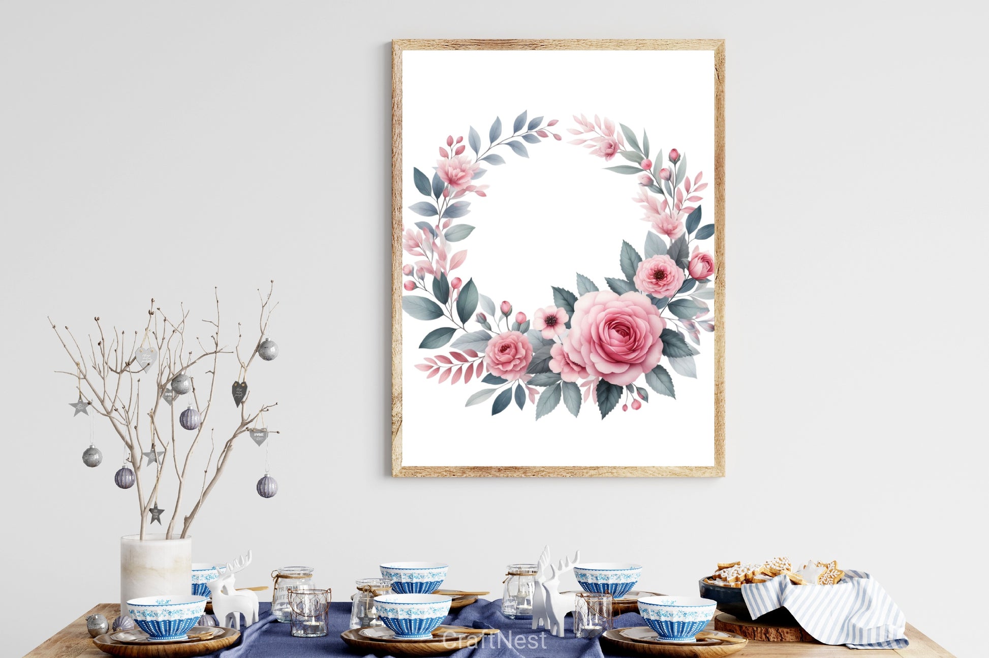 Rose Wreath Clipart Bundle - CraftNest - Digital Crafting and Art