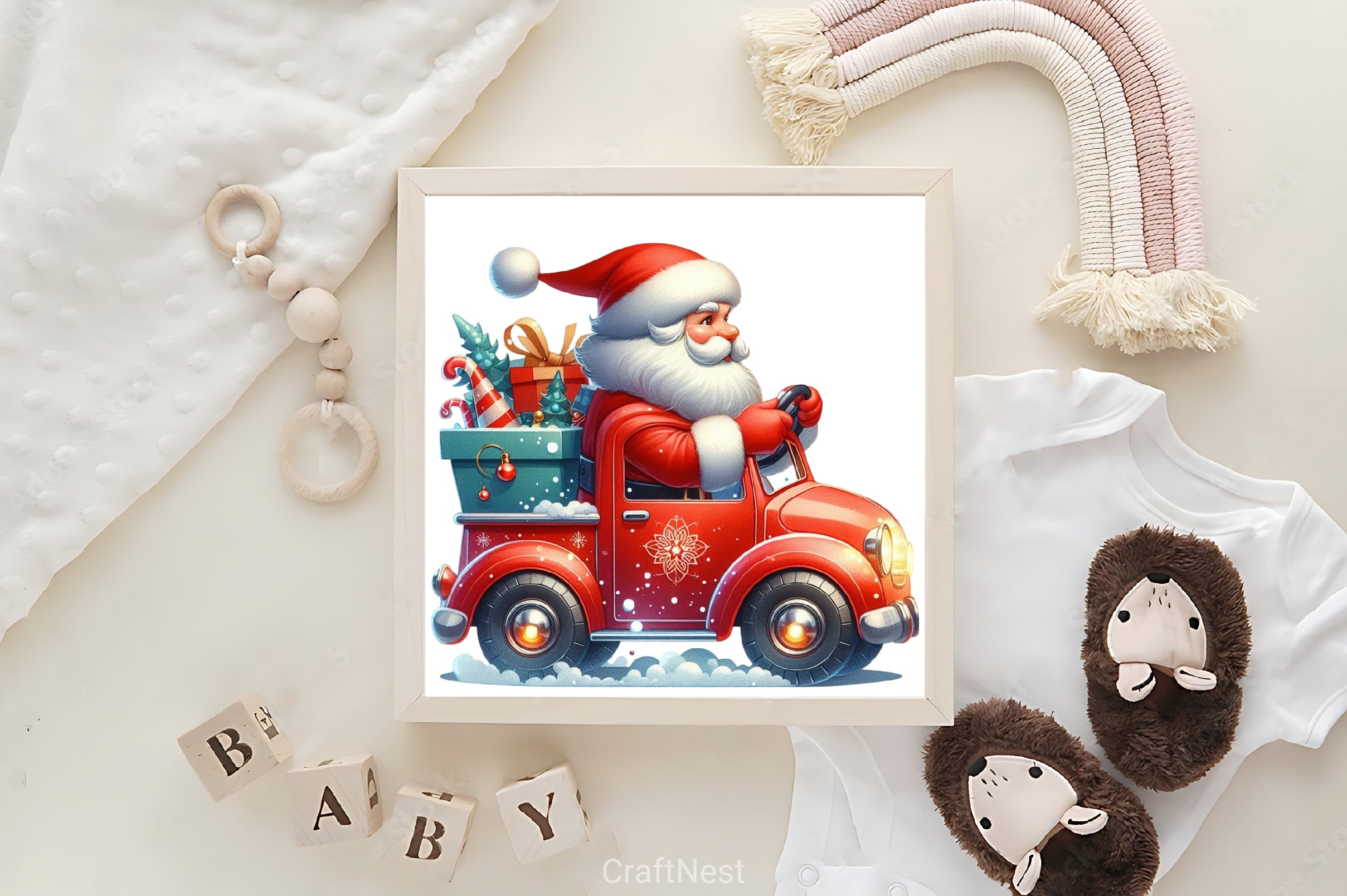 Driver Santa Clipart Bundle - CraftNest - Digital Crafting and Art