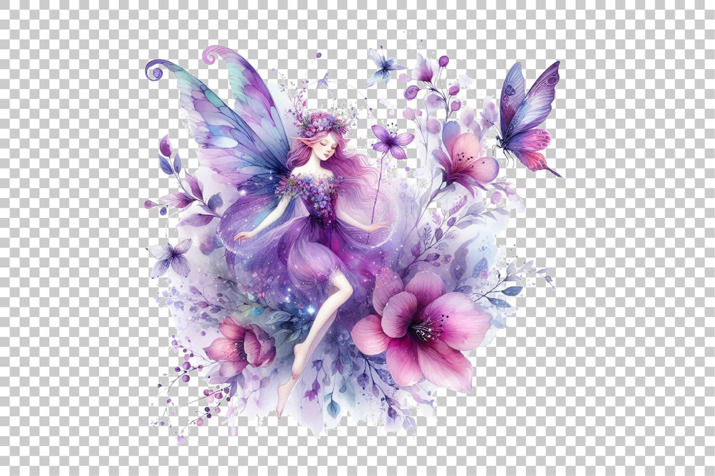 Fairy Girl Clipart Bundle - CraftNest - Digital Crafting and Art