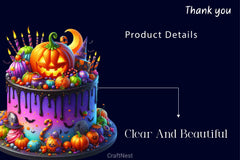 Halloween Party Cake Clipart Bundle 2 - CraftNest - Digital Crafting and Art