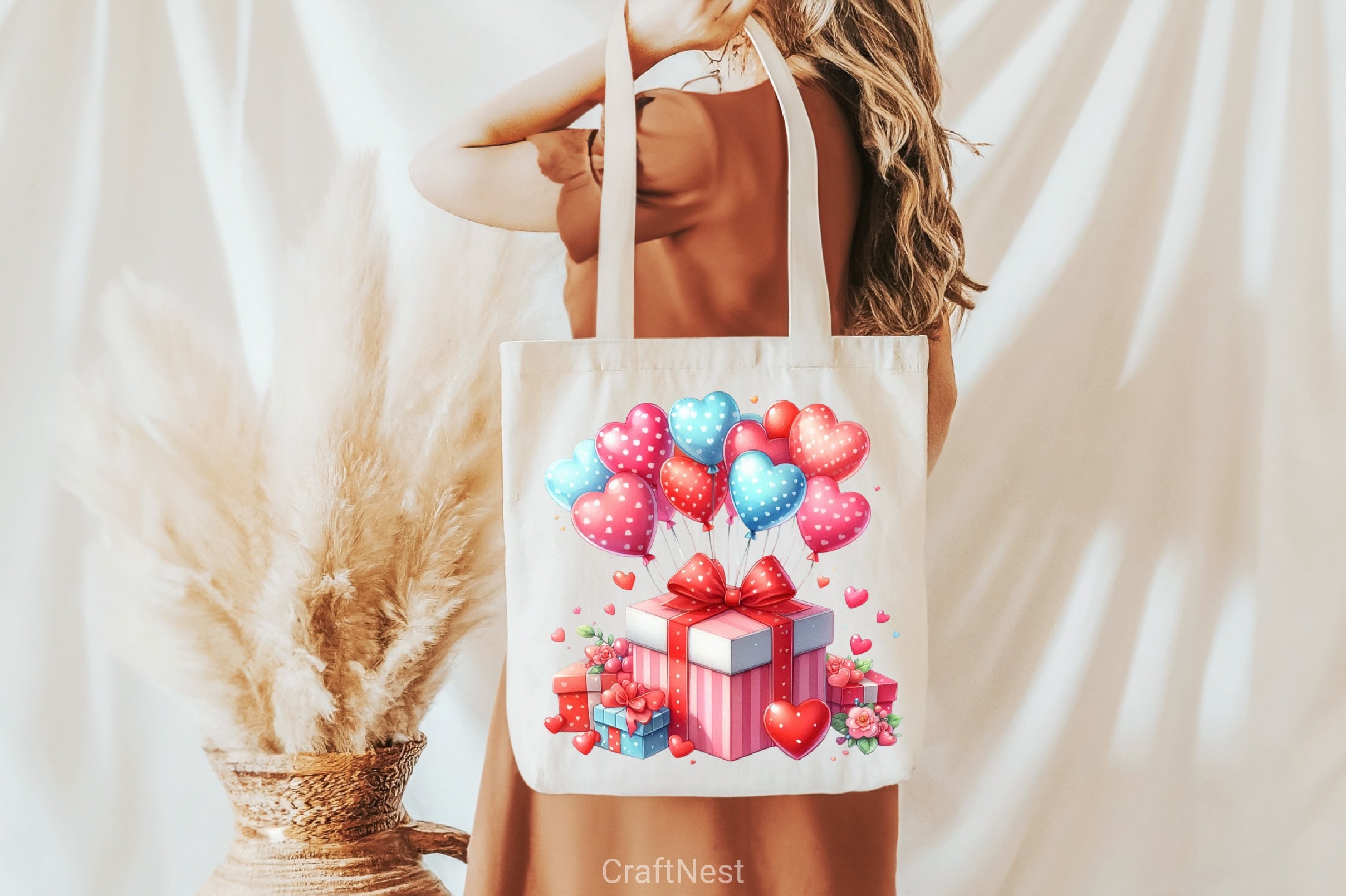 Valentine Gift Box Balloons Clipart Bundle - CraftNest - Digital Crafting and Art