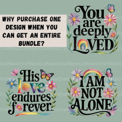 Bible Quotes Daisies Clipart Bundle - CraftNest - Digital Crafting and Art