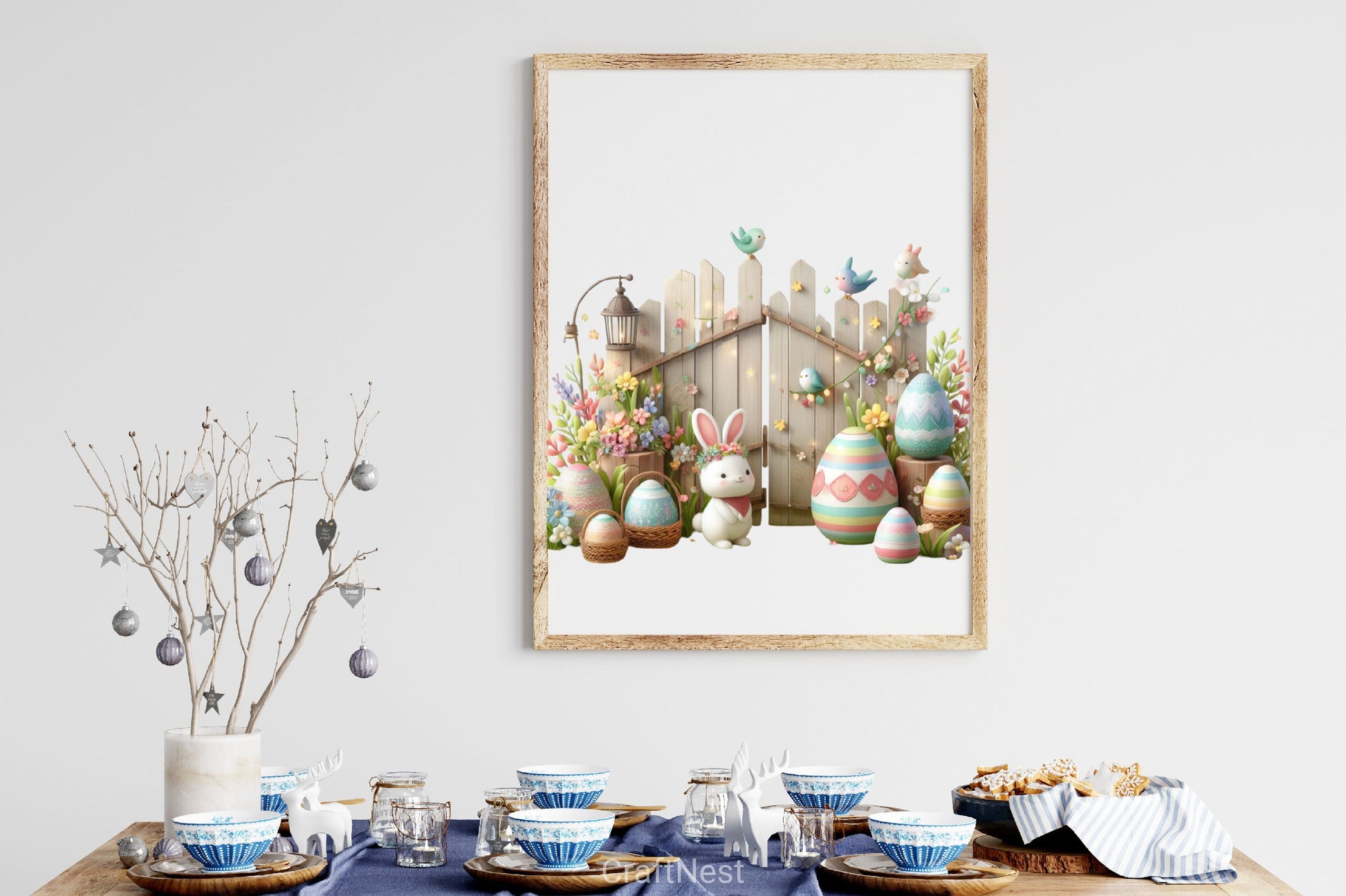 Easter Bunny Fences Clipart Bundle - CraftNest - Digital Crafting and Art