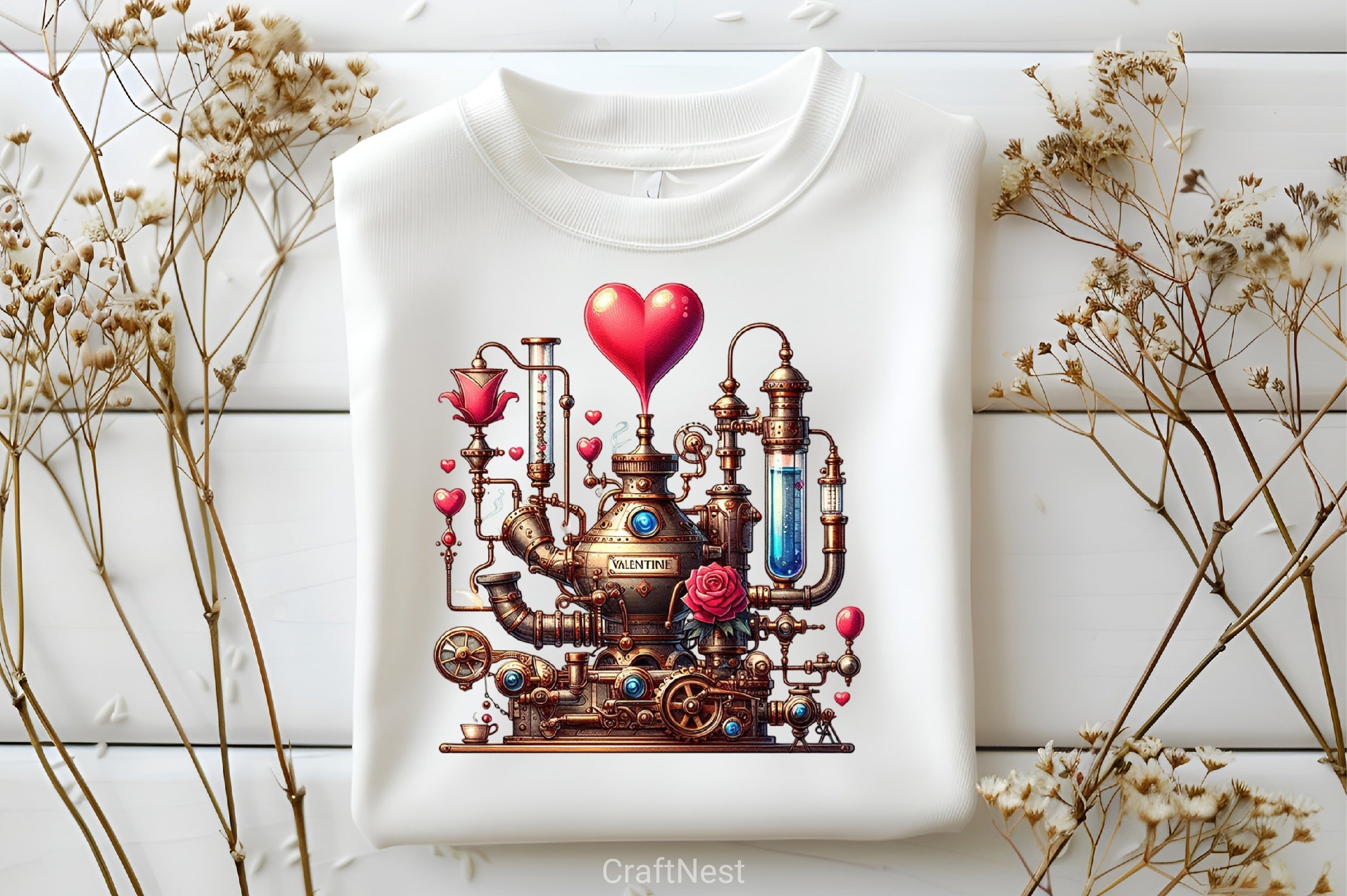 Valentine Steampunk Clipart Bundle - CraftNest - Digital Crafting and Art