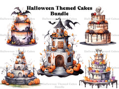 Halloween Themed Cakes Clipart - CraftNest