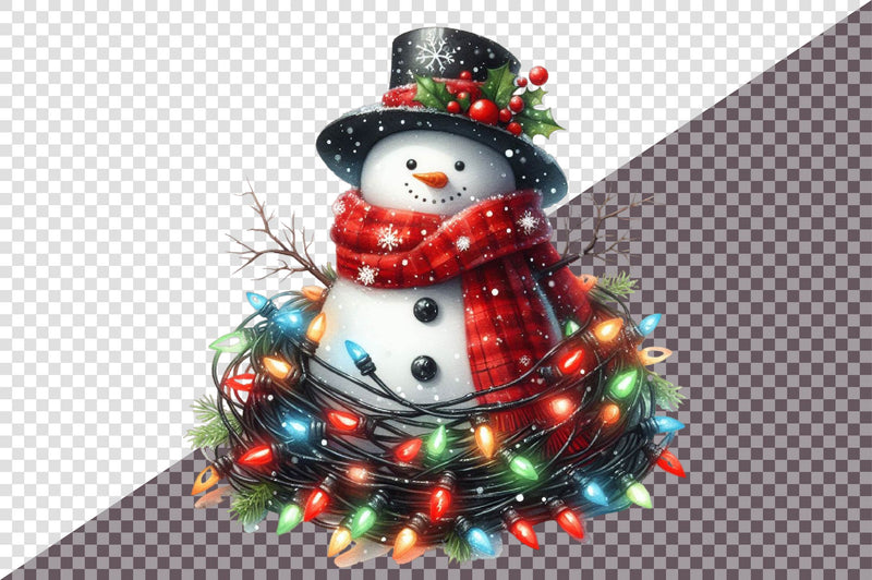 Cute Snowman Clipart Bundle 1 - CraftNest - Digital Crafting and Art