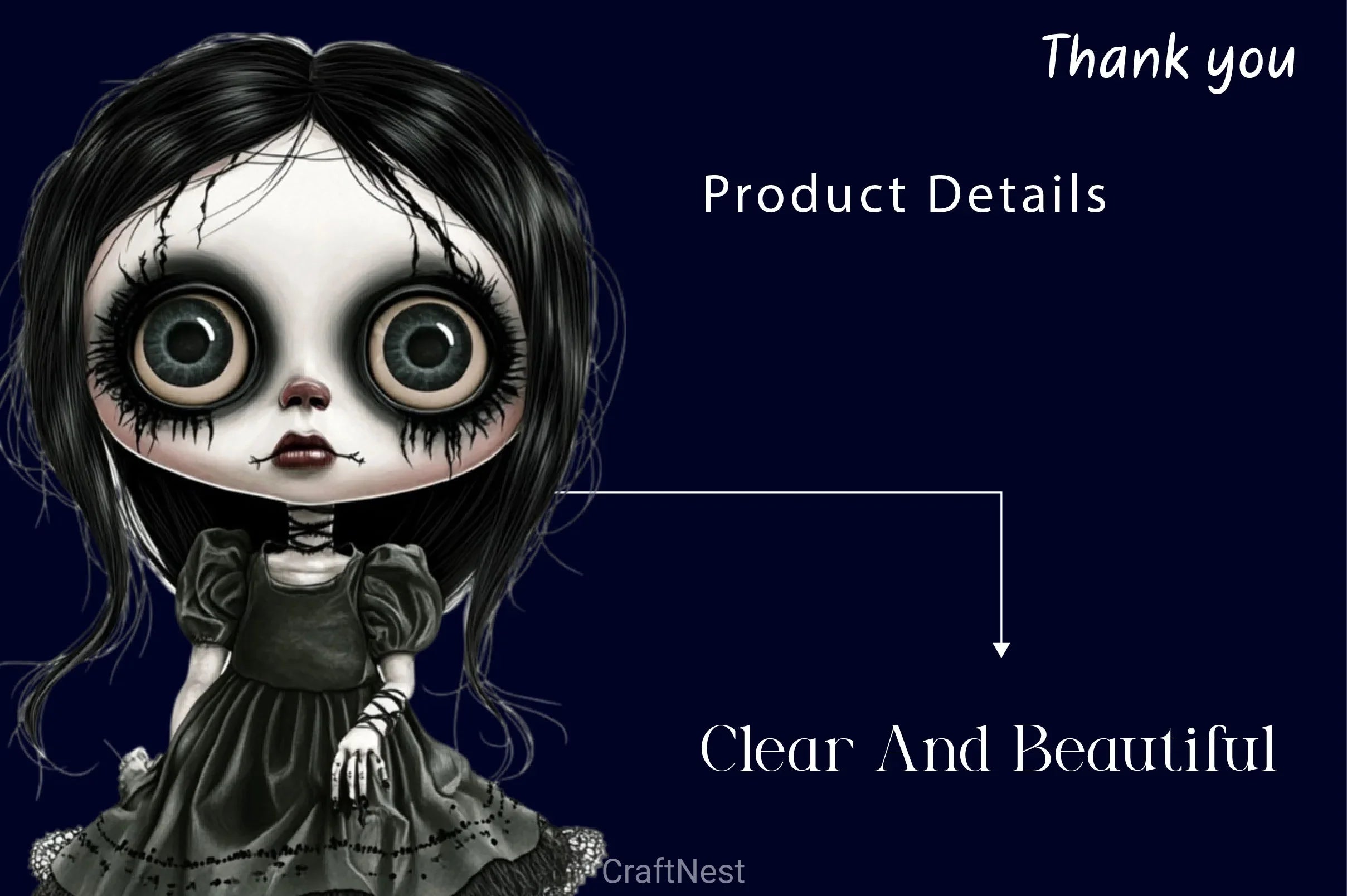 Halloween Scary Doll Clipart Bundle - CraftNest - Digital Crafting and Art